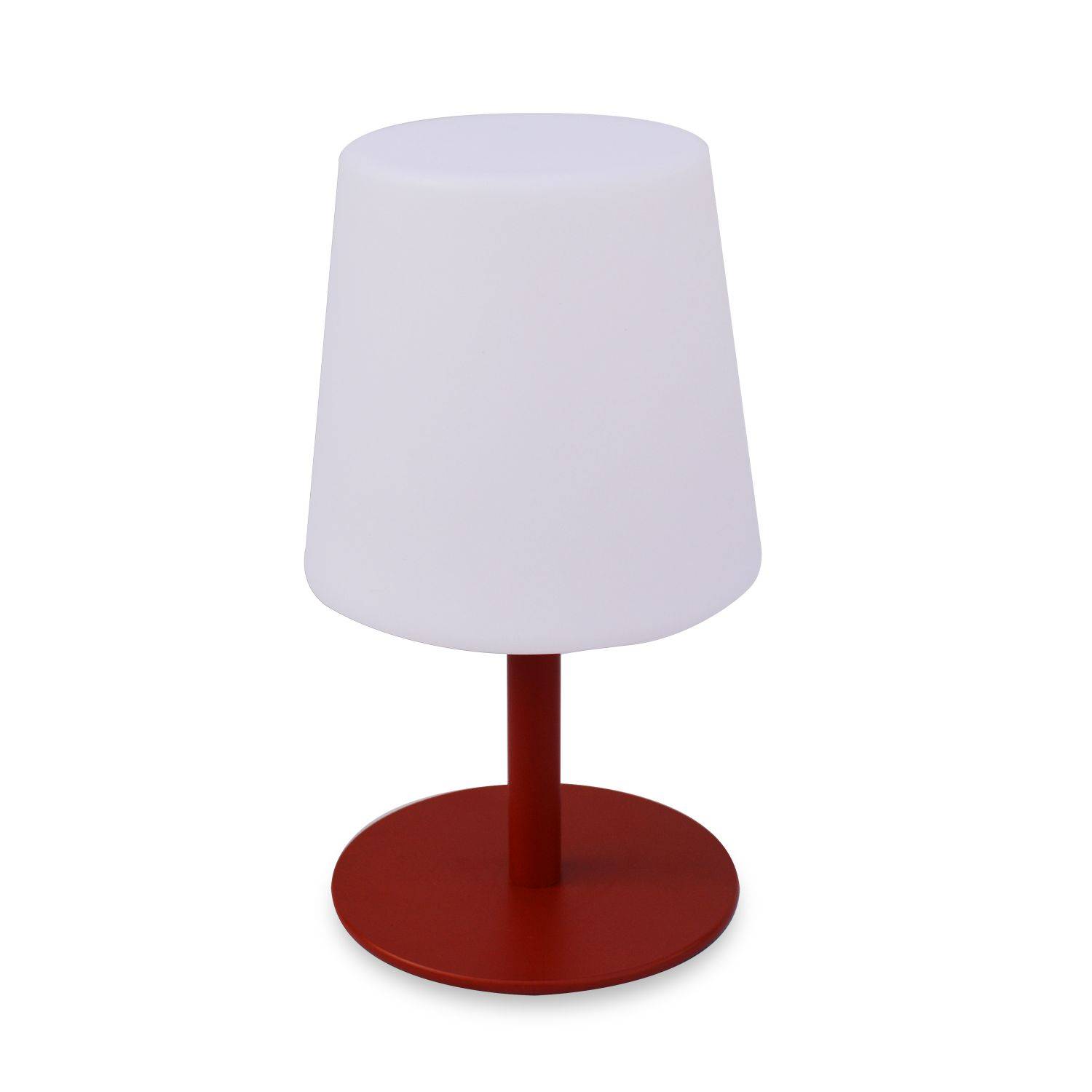 LAMPADA S COLOR - Lampe de table LED de 28cm rouge - Lampe de table décorative lumineuse, Ø 16cm Photo2