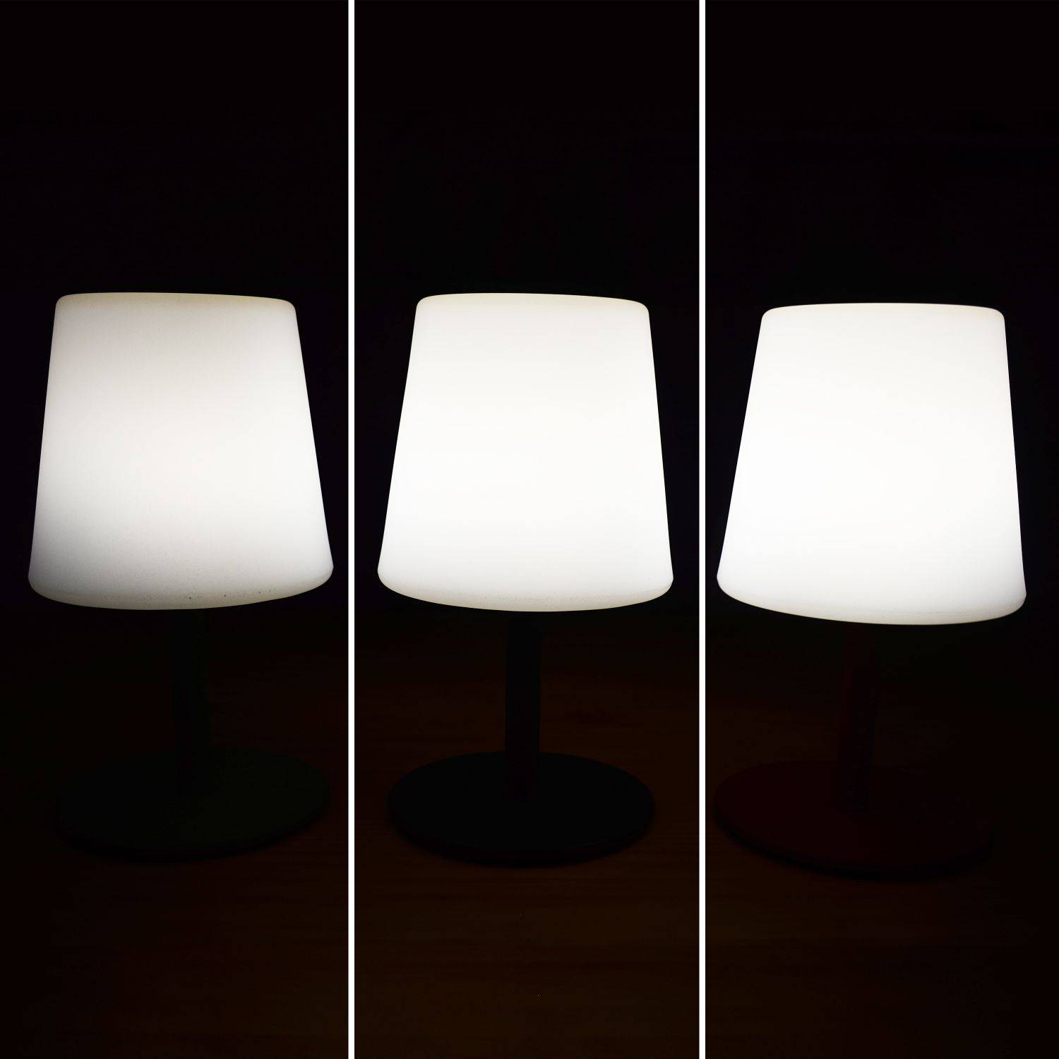 LAMPADA S COLOR - Lampe de table LED de 28cm rouge - Lampe de table décorative lumineuse, Ø 16cm Photo4