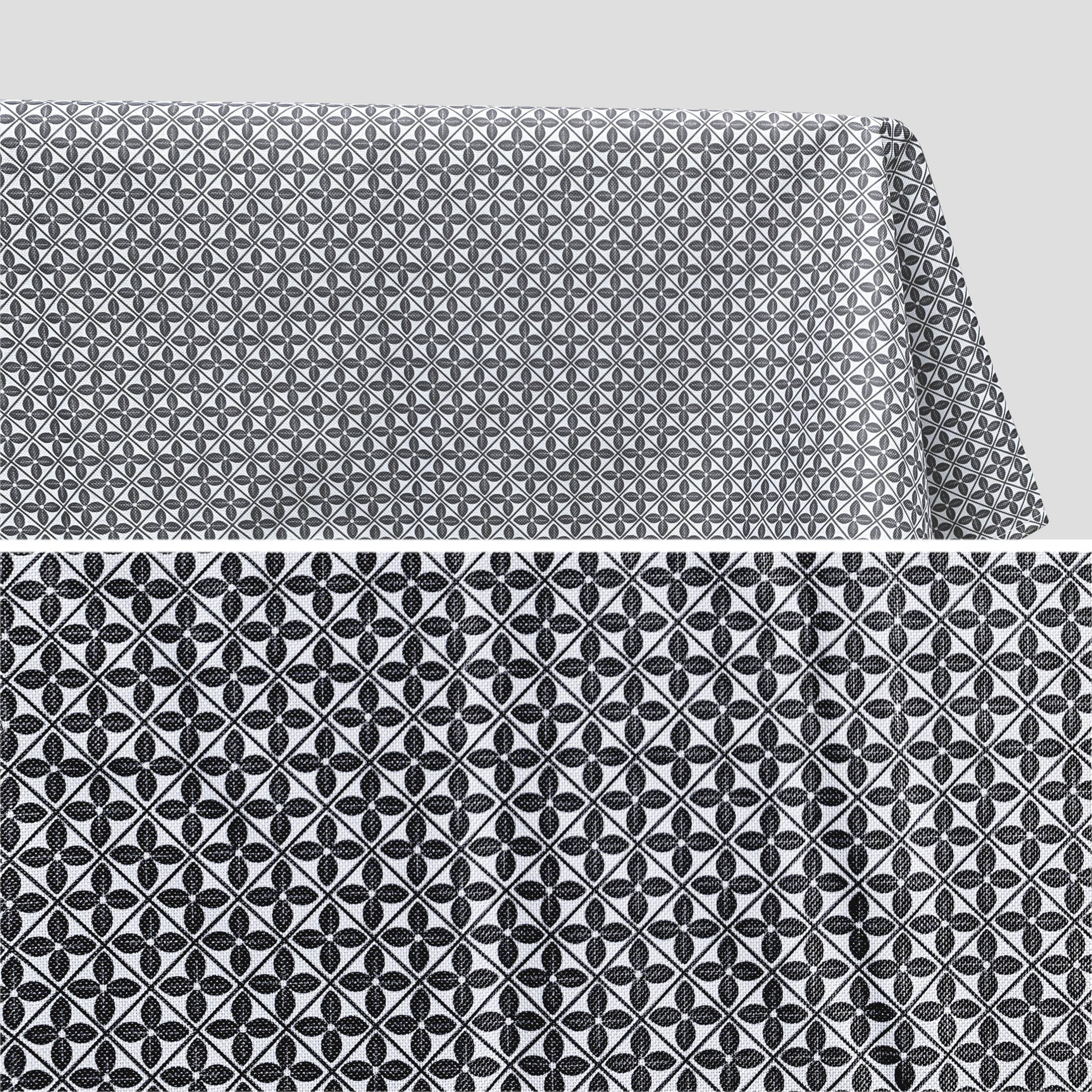 Collection HERITAGE - Nappe d’extérieur de 240 x 140 cm imprimé carreaux de ciment  Photo2