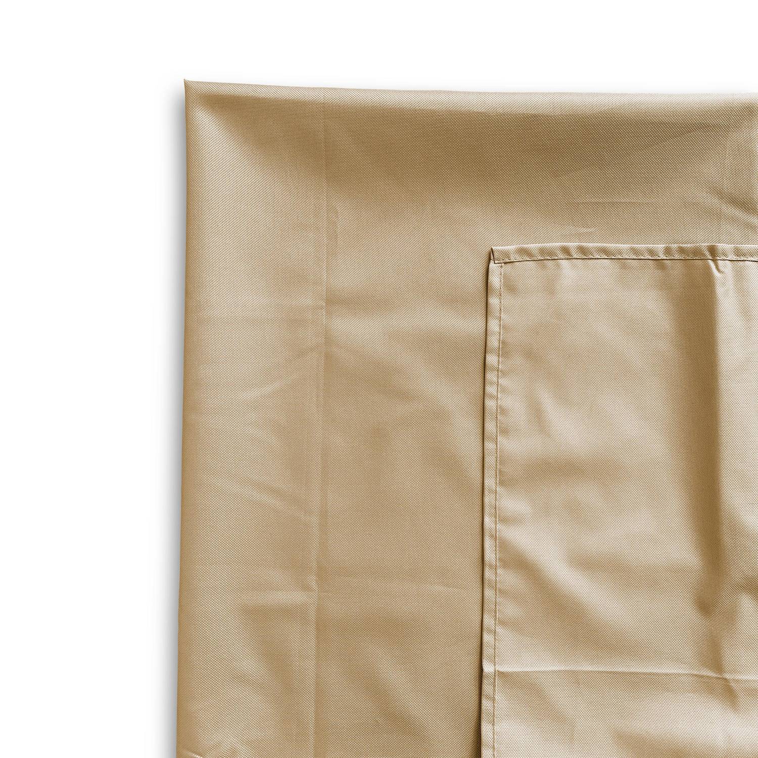 Nappe d’extérieur de 300 x 140 cm beige, 100% polyester, protège la table, protection UV, style estival Photo3