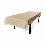 Nappe d’extérieur de 300 x 140 cm beige, 100% polyester, protège la table, protection UV, style estival Photo1