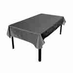 Nappe d’extérieur de 300 x 140 cm gris, 100% polyester, protège la table, protection UV, style estival Photo1