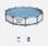 Piscina tubular BESTWAY - Opalita gris - piscina redonda Ø3,6m con bomba de filtración, piscina sobre tierra, marco de acero