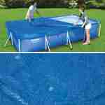 Cubierta protectora 400x211cm para piscina rectangular sobre suelo  Photo1