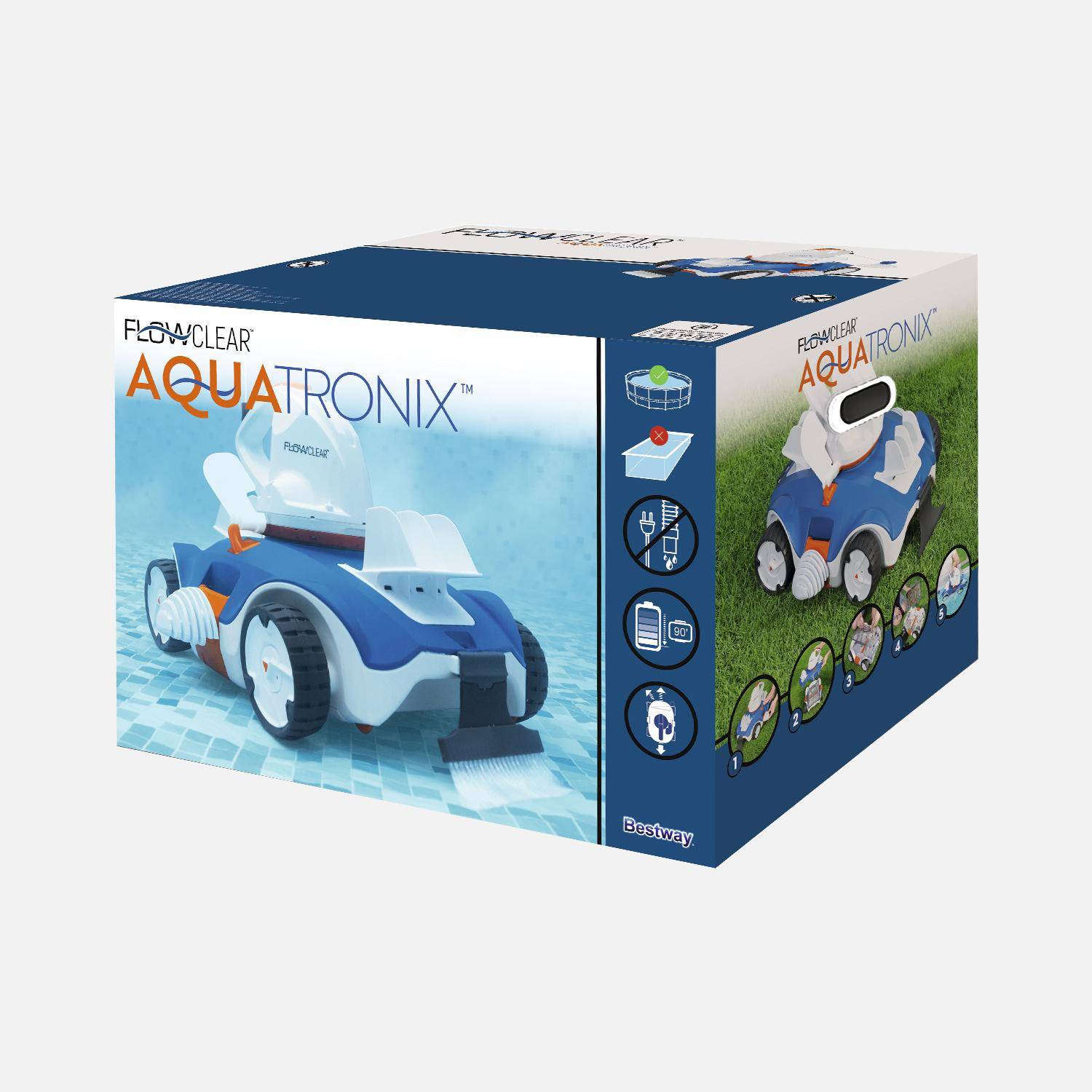 Robot électrique autonome Aquatronix pour piscines  Photo6