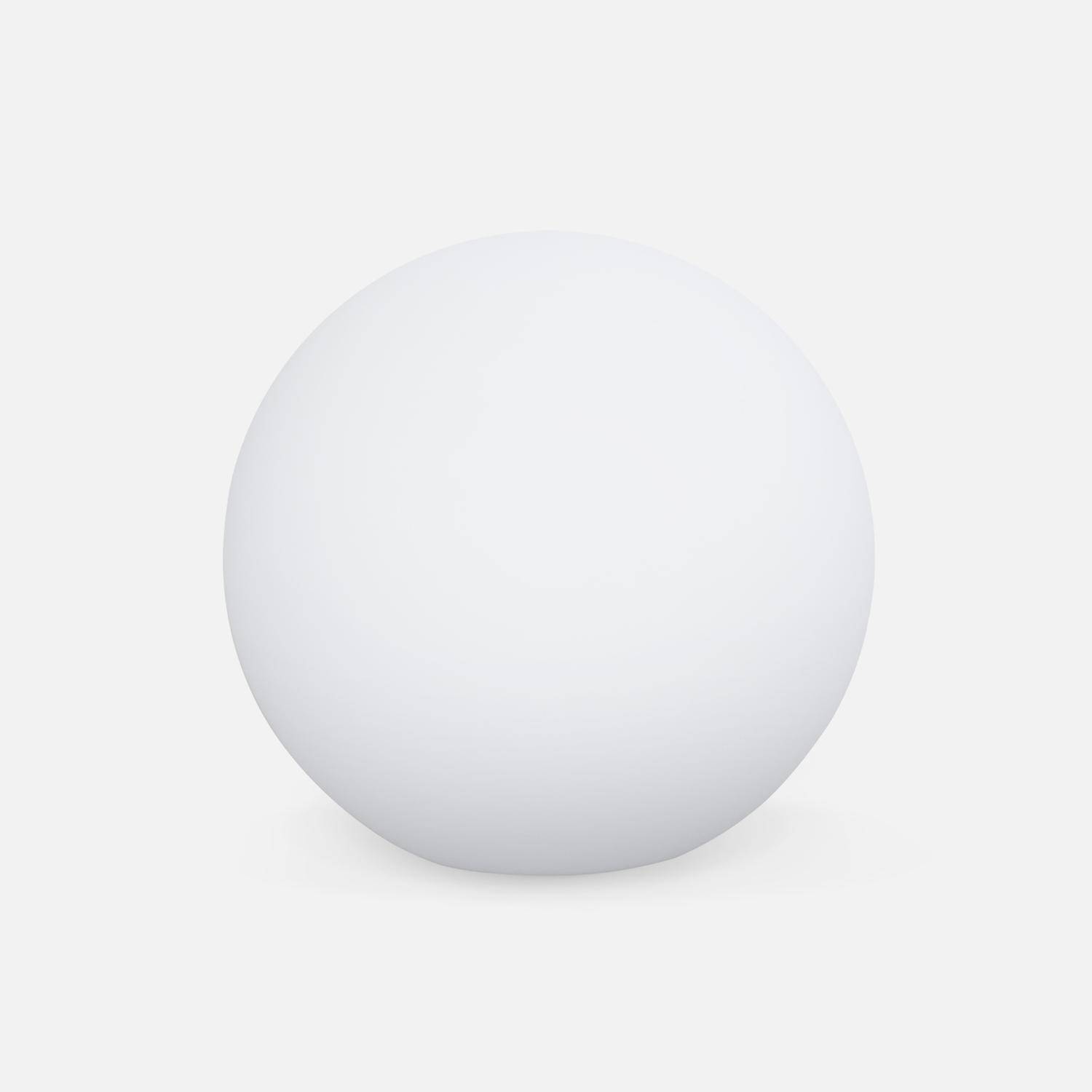 Boule LED 30cm – Sphère décorative lumineuse, Ø30cm, blanc chaud, commande à distance Photo1