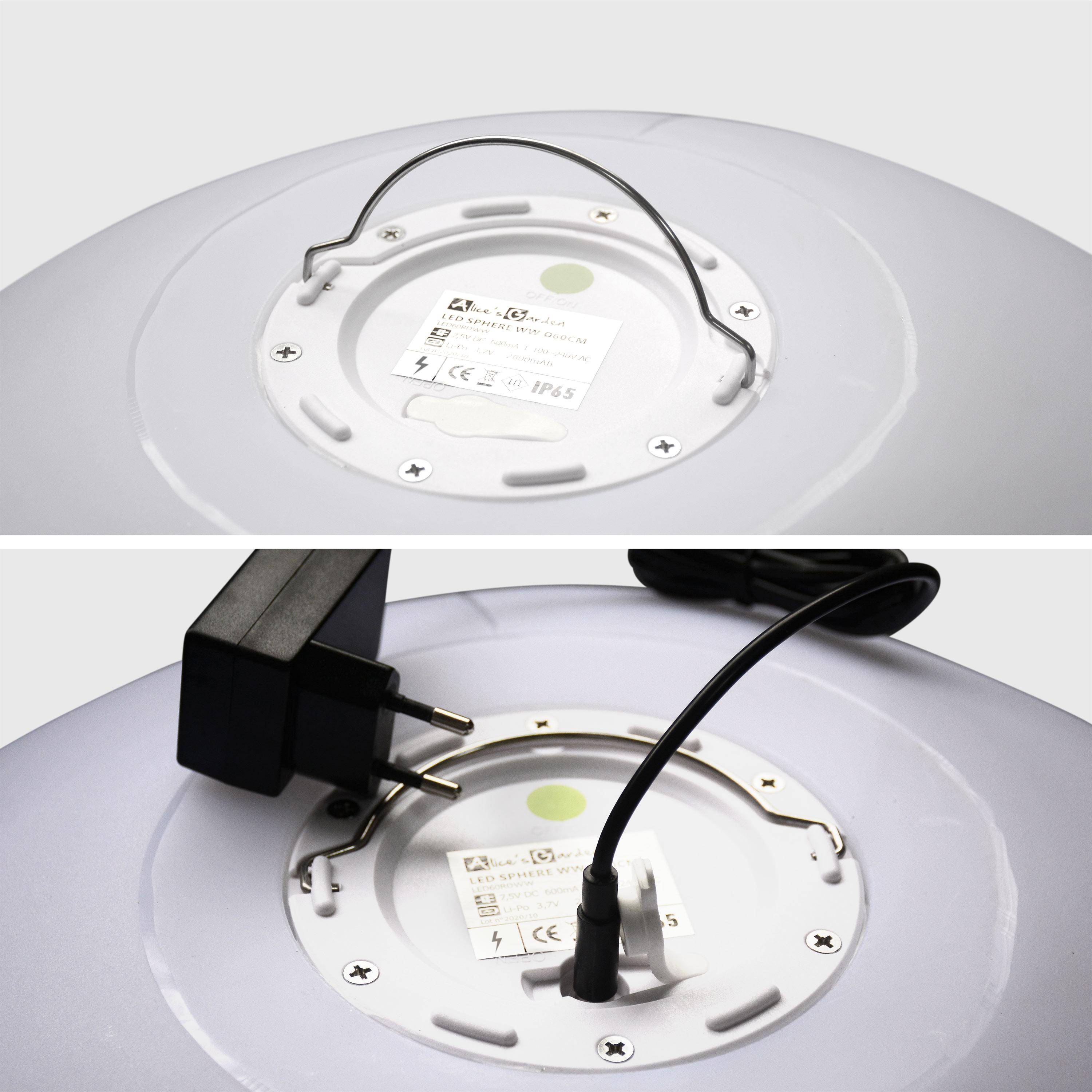 LED Bollamp 60cm – Decoratieve lichtbol, Ø60cm, warm wit, afstandsbediening Photo4