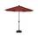 Ronde LED parasol  Ø 2,7m - Helios Terracotta- Centrale stok met geïntegreerde verlichting en hendel