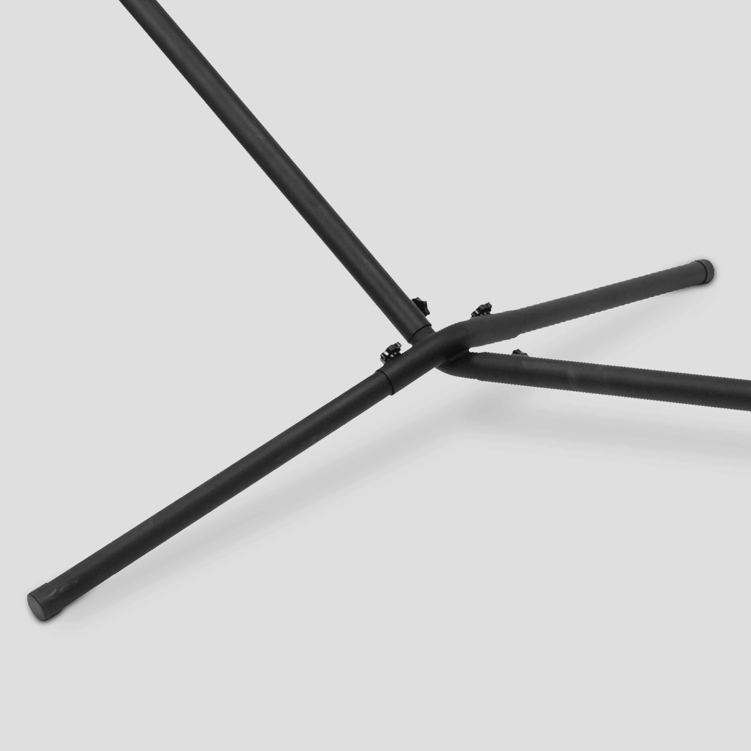 Verstelbaar, sterk en zwart metalen frame in H vorm voor eenvoudige hangmat montage Photo3