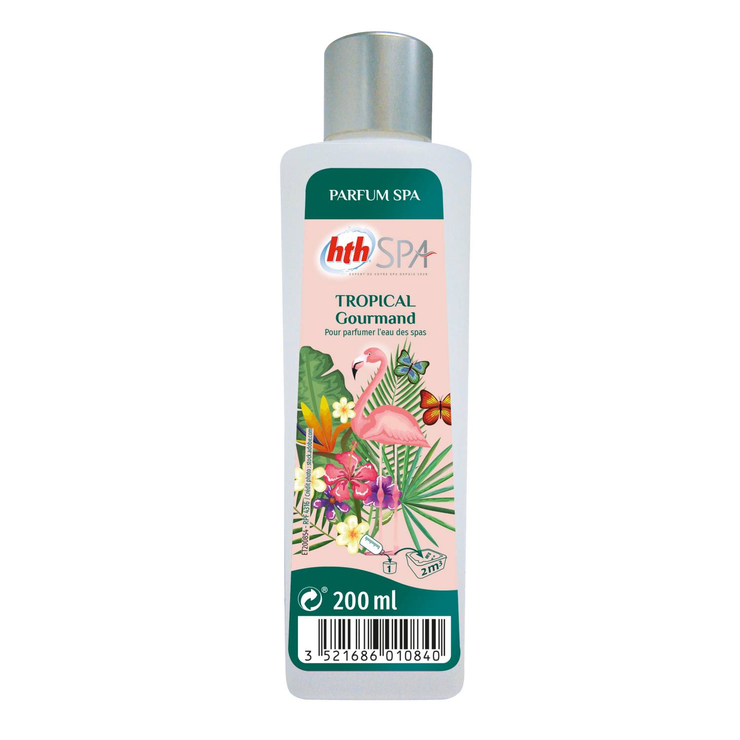 Parfum voor spa Tropical Tropisch parfum voor spa 200mL – HTH, tropische geur, parfum van natuurlijke oorsprong, gemaakt in Frankrijk