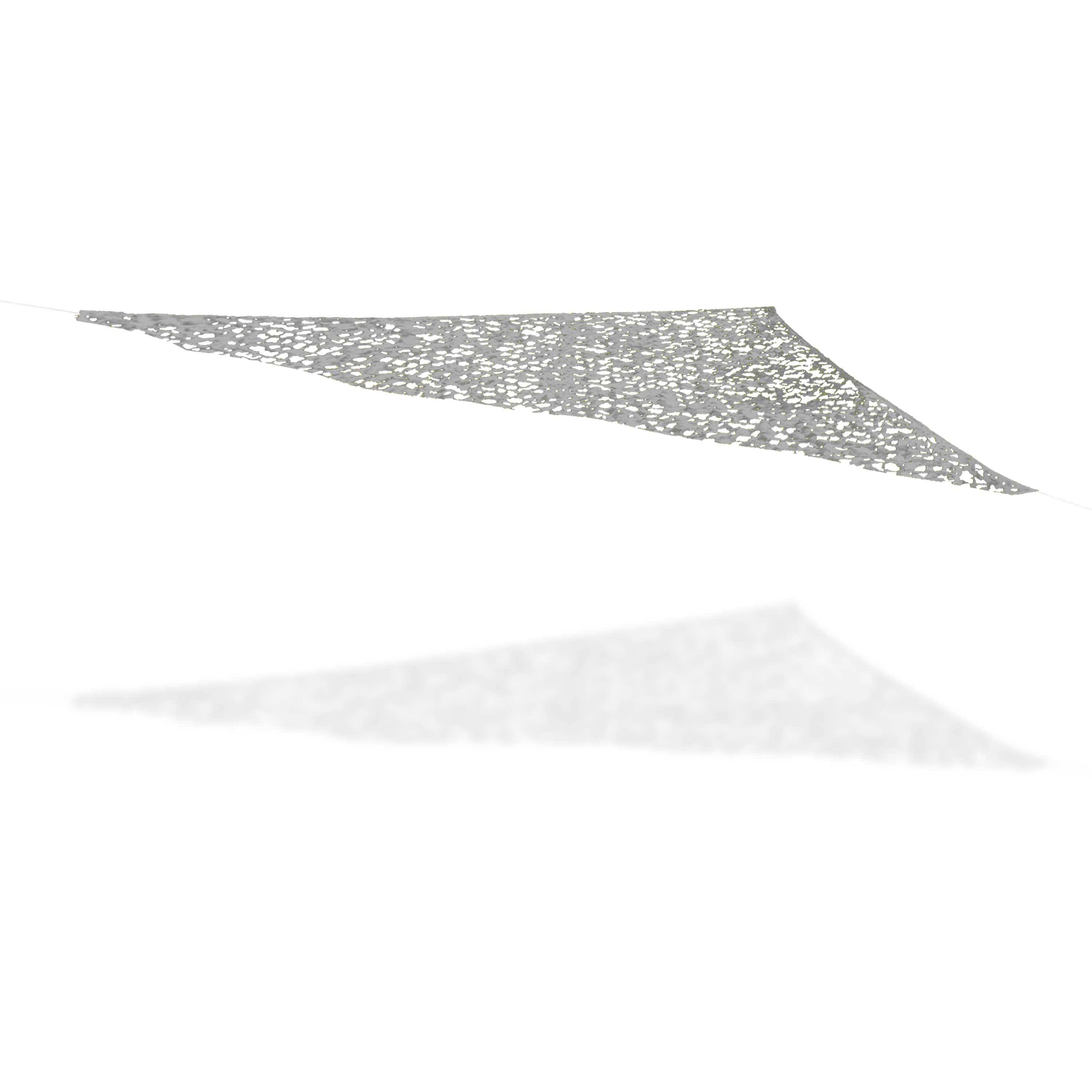Voile d’ombrage en camouflage de 3.6 x 3.6 x 3.6 m, gris clair Photo1