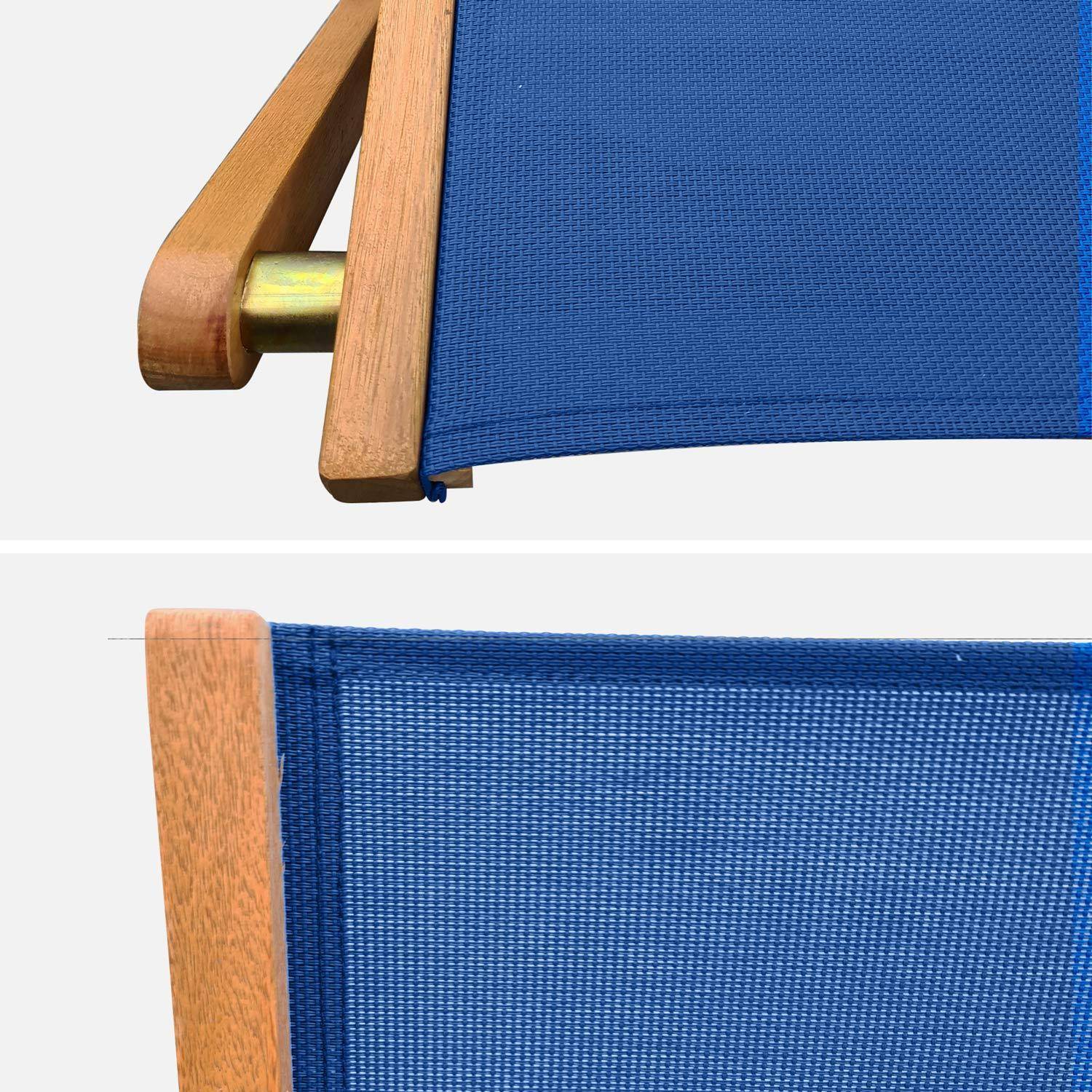 2 sillas Almeria en eucalipto FSC y textileno Photo3