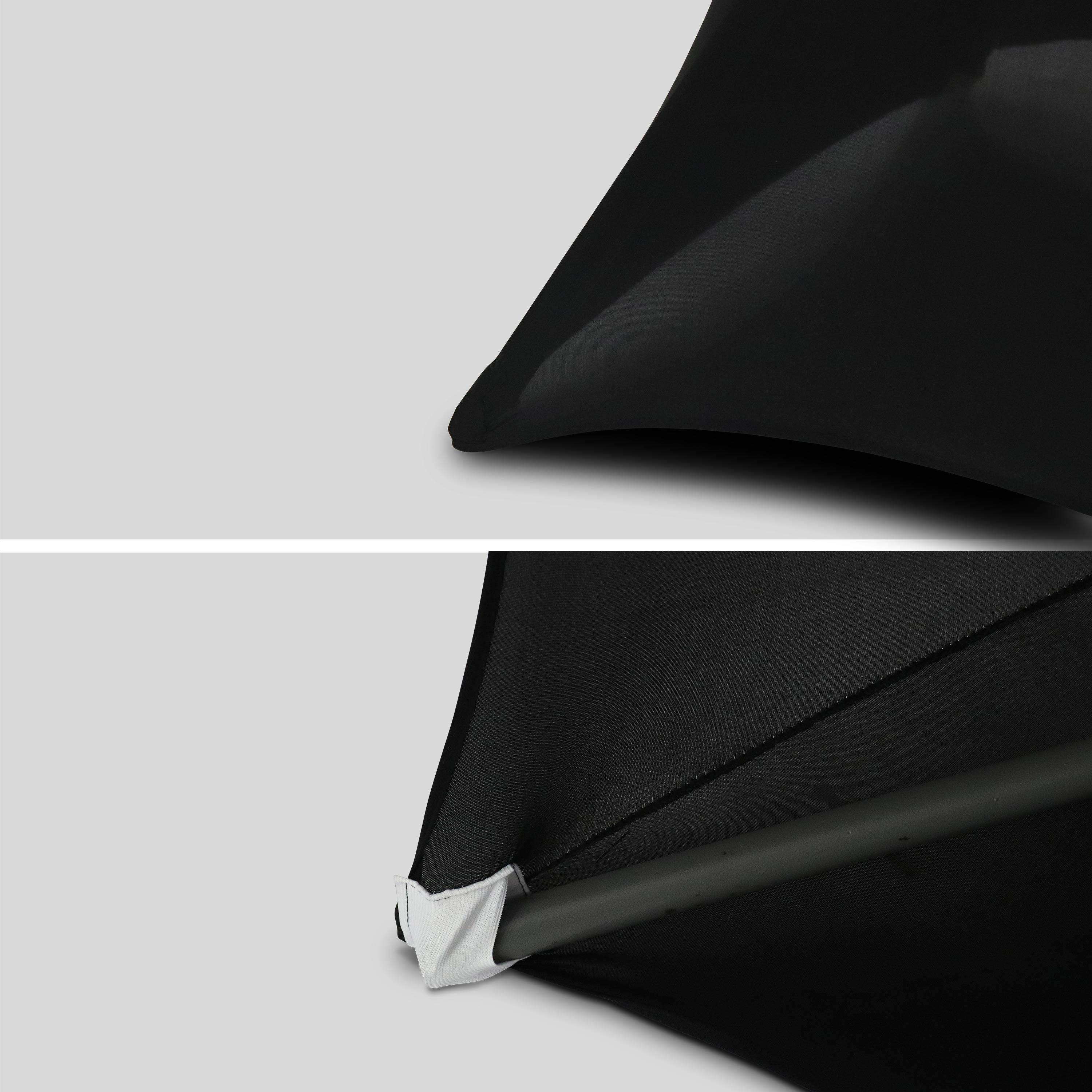 Table haute de réception – GALA – Mange debout, pliable, Ø80cm x 110cm + housse en polyester, noir Photo3