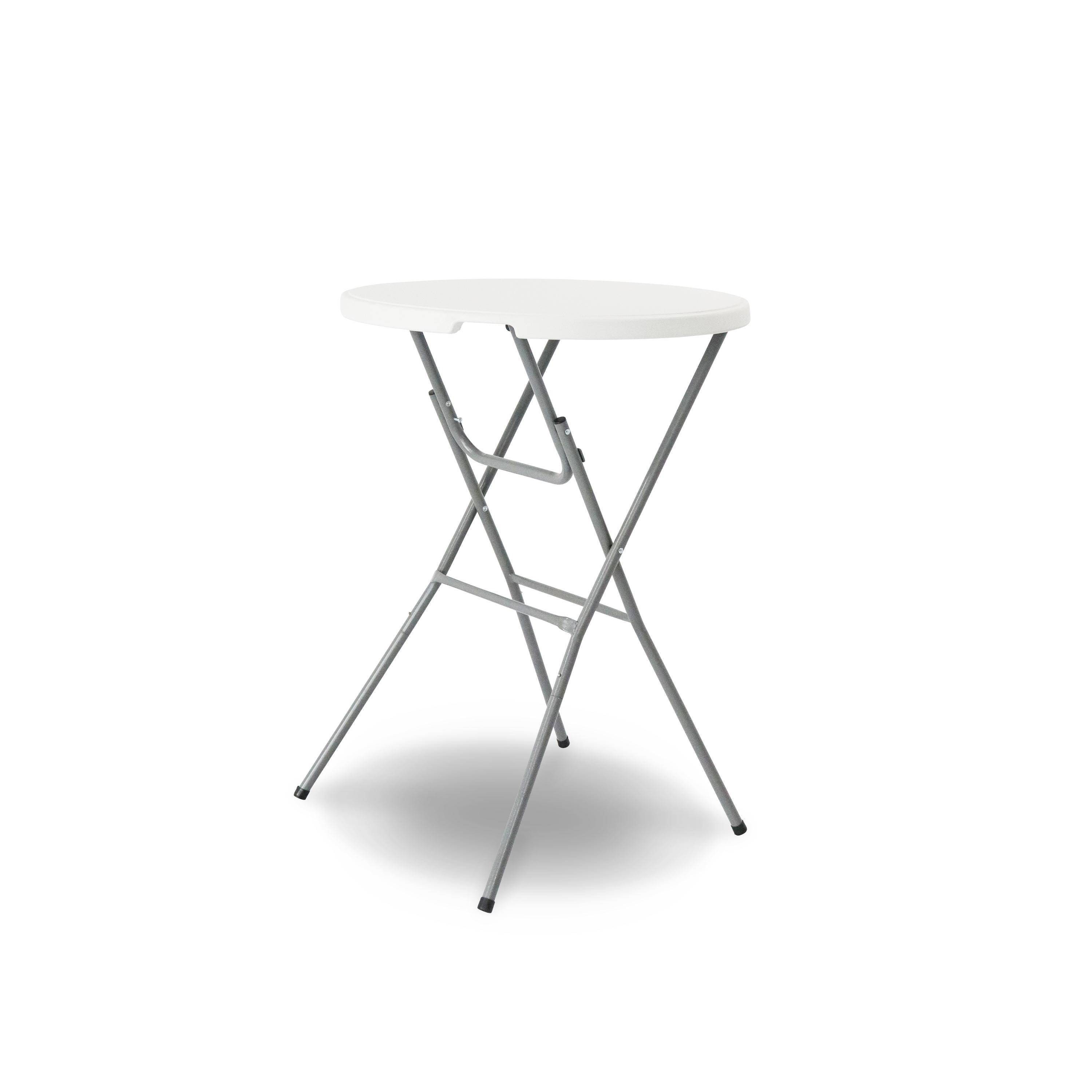 Statafel – GALA – Hoge tafel, opvouwbaar,  Ø80cm x 110cm + polyester statafelhoes, zwart Photo2