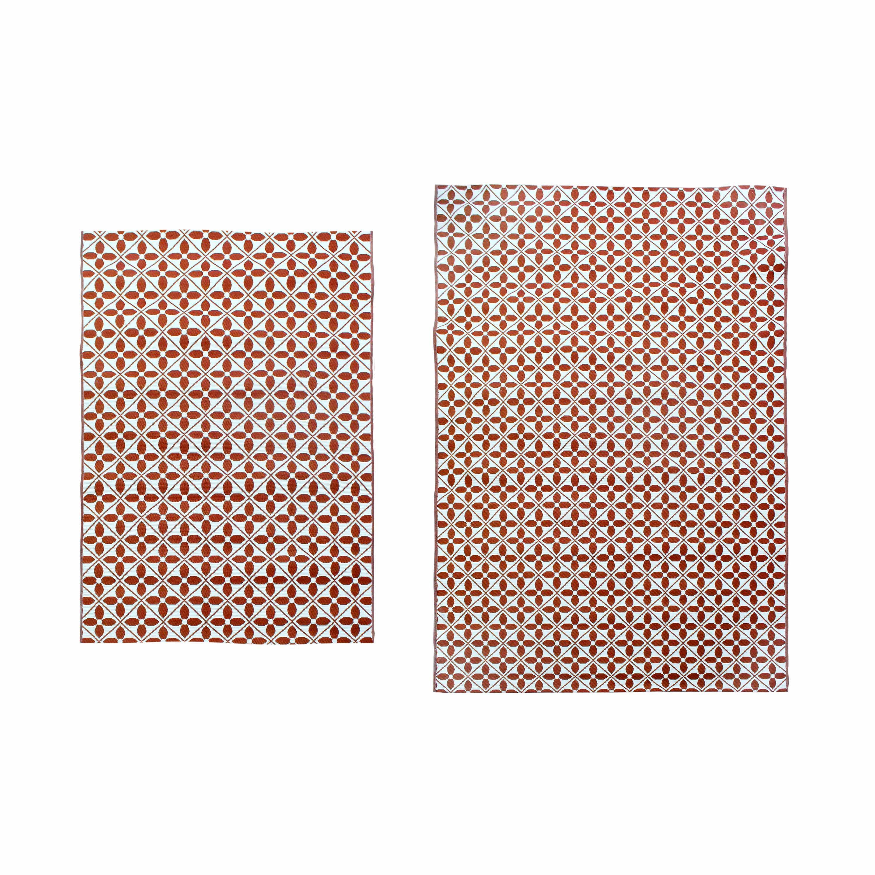 Tapis extérieur/intérieur 200 x 290 cm, motif carreaux de ciment, traité anti UV, toutes saisons Photo4