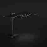 Parasol déporté haut de gamme LED carré 3x3m – PYLA LED noir – Toile Sunbrella ® fabriquée en France, par Dickson, structure en aluminium anodisé, rotatif, éclairage led, housse de protection Photo4
