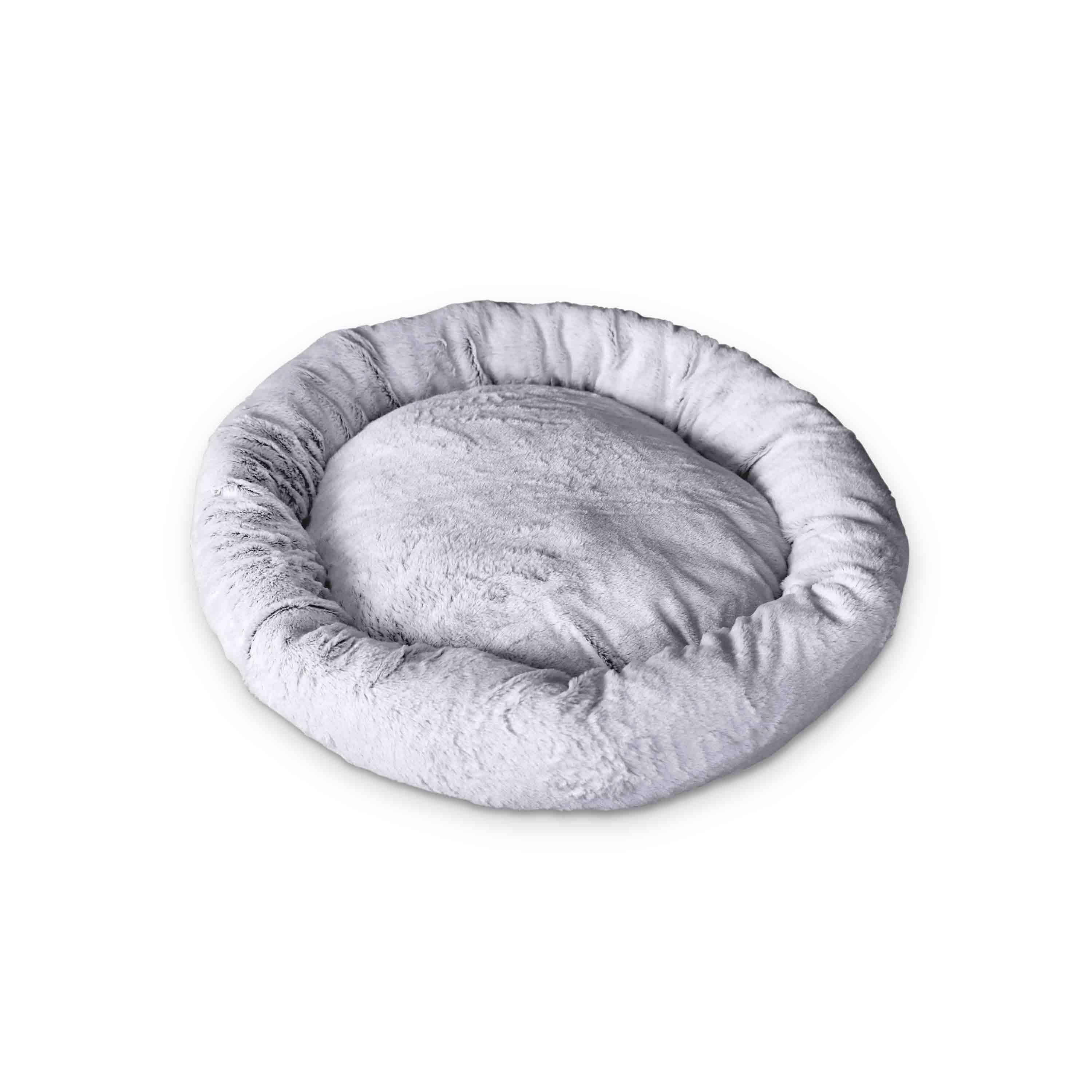 Coussin donut apaisant couleur grise 55 cm de diamètre pour petit chien et chat, taille S  Photo2