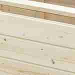 Potager en bois avec couvercle rabattable - Hêtre - 80x40x40 cm Photo2