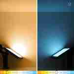Spots solaires LED - Lot de 4, batterie lithium, blanc chaud, 960 lumens, luminaire extérieur résistant à l'eau, projecteur autonome à recharge solaire Photo6