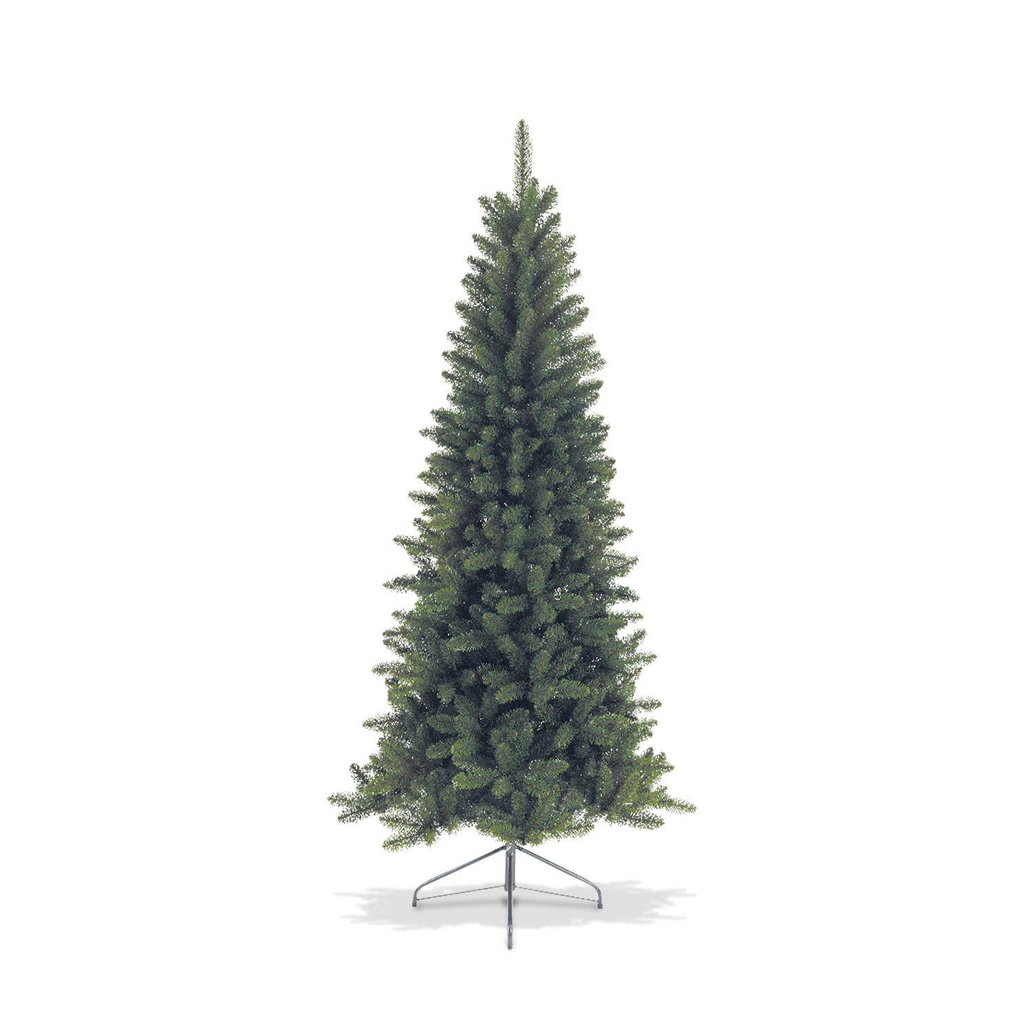 Sapin de Noël artificiel de 150cm - Nanton - forme conique, aspect réaliste, pied inclus Photo1
