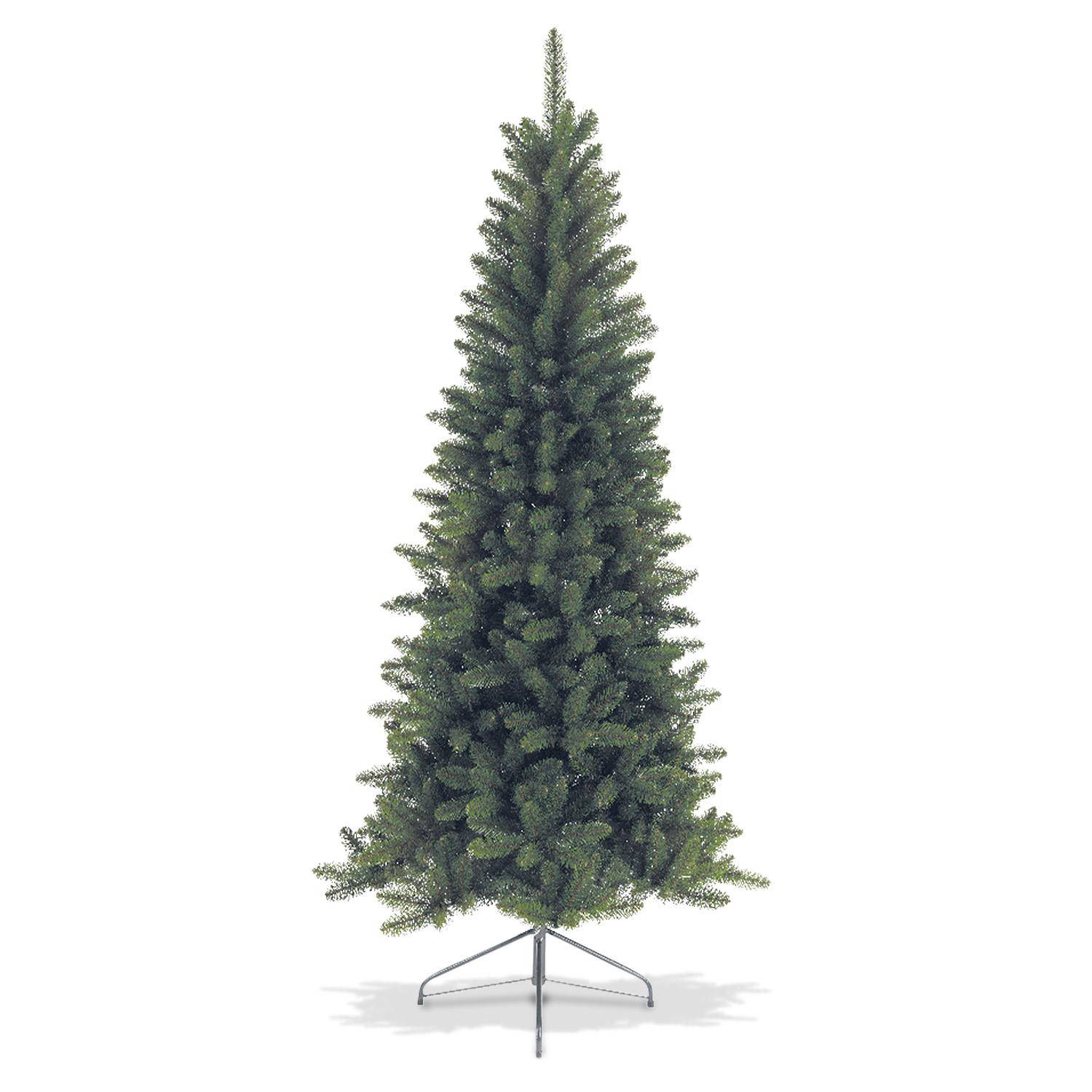 Sapin de Noël artificiel de 210cm - Nanton - forme conique, aspect réaliste, pied inclus Photo1