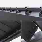 Pérgola Bioclimática gris antracita – Triomphe – 300x400cm, aluminio, con láminas  orientables  Photo9