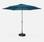 Guarda-chuva redondo e recto Touquet ⌀300cm Pato azul, pólo central de alumínio e manivela de abertura