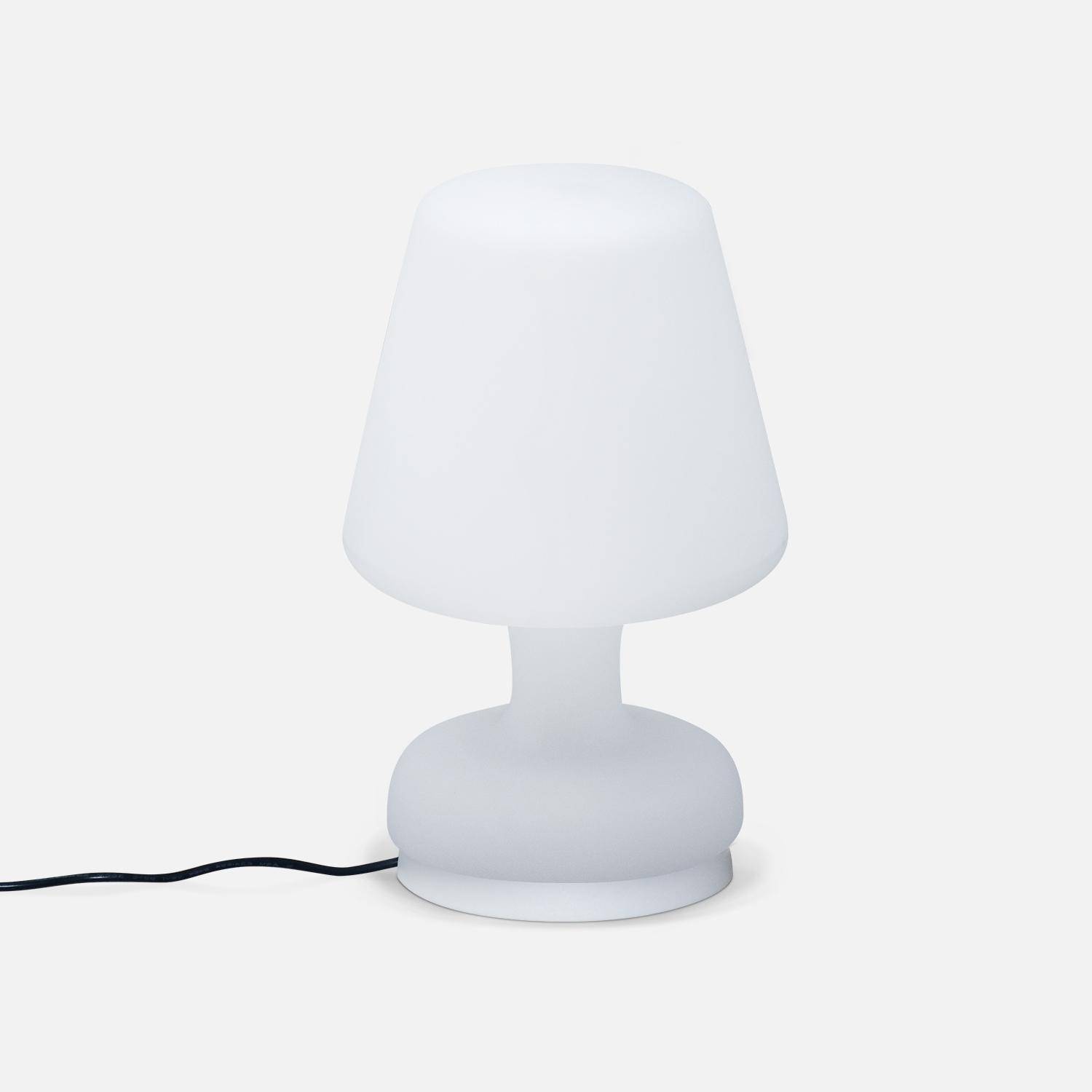 Juego de 2 lámparas de mesa LED 26cm - Lámparas de mesa decorativas con luz, Ø 16cm, carga inalámbrica Photo2