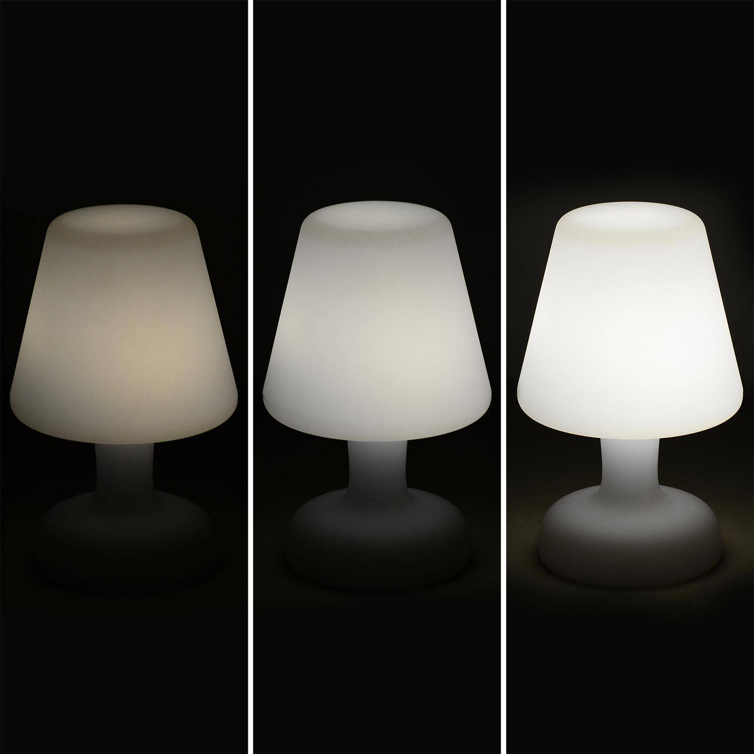 Juego de 2 lámparas de mesa LED 26cm - Lámparas de mesa decorativas con luz, Ø 16cm, carga inalámbrica Photo3