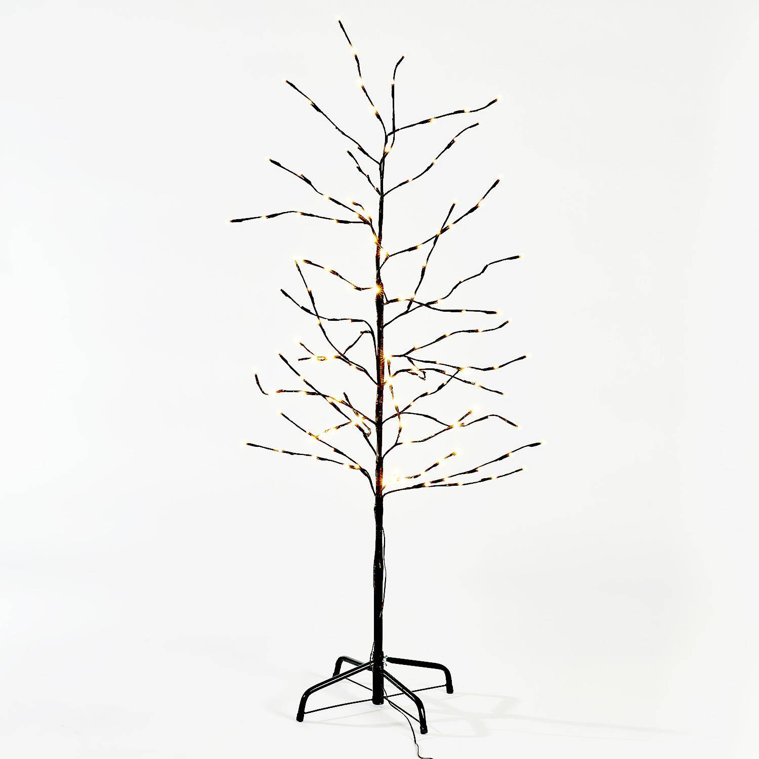 Lichtboom van 150 cm, 144 LEDs, parels en kralen, inclusief voet, kerstversiering Photo4