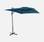 Rechteckiger Sonnenschirm 2x3m Antibes - Ampelschirm, kippbar, faltbar und drehbar 360 - Entenblau