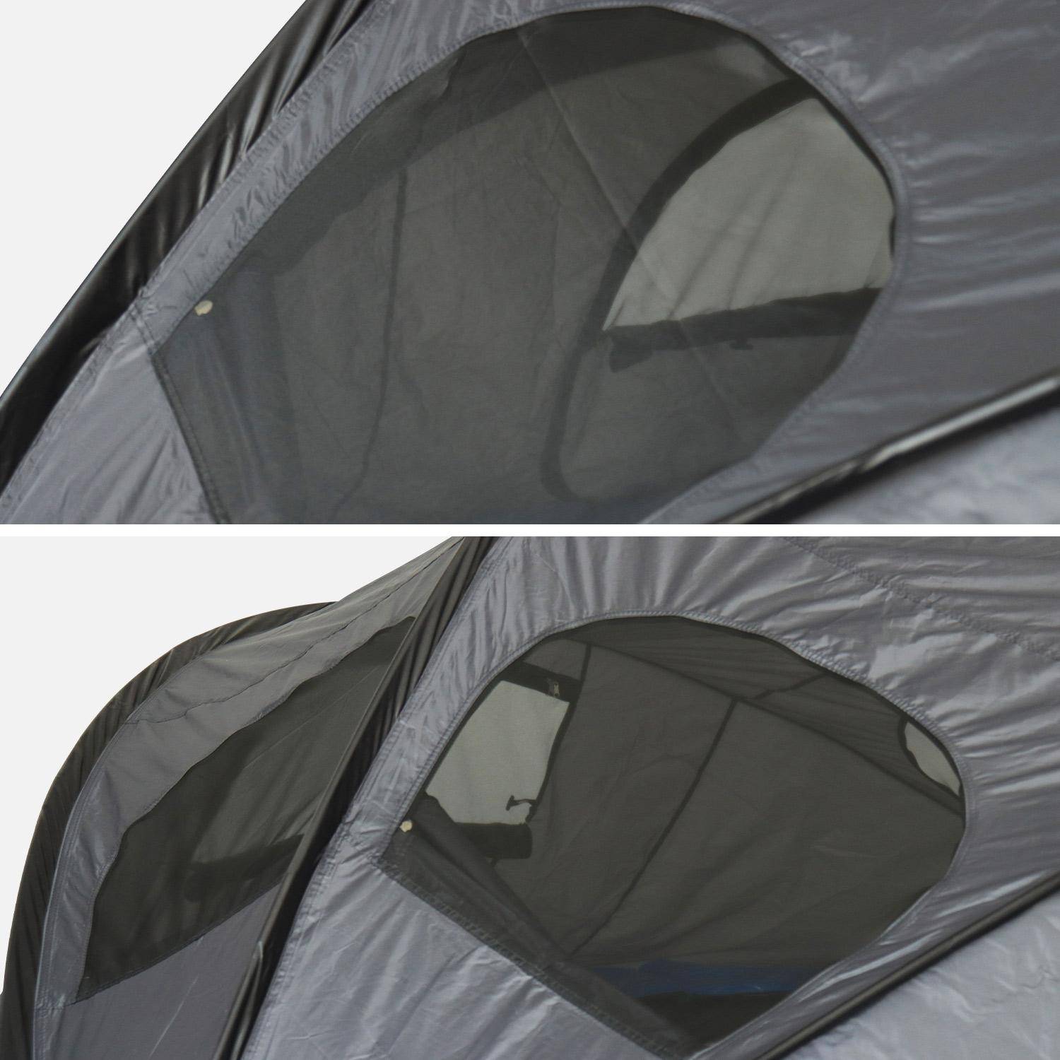Tente de camping pour trampoline Ø250cm (filet intérieur et extérieur) polyester, traité anti UV, 2 portes, 4  fenêtres & sac de transport Photo4