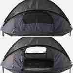 Tente de camping pour trampoline Ø250cm (filet intérieur et extérieur) polyester, traité anti UV, 2 portes, 4  fenêtres & sac de transport Photo3
