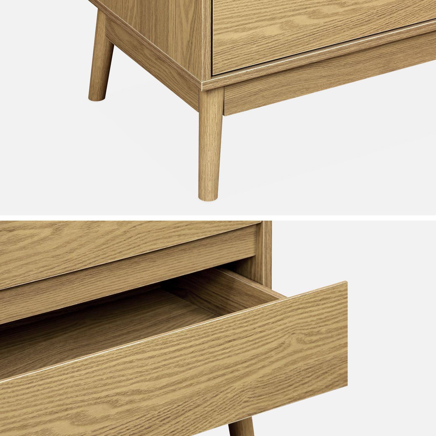 Commode de rangement décor bois, 4 tiroirs Photo6