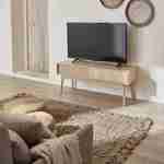 Mueble de TV de madera, 2 puertas correderas - Lineal Photo1
