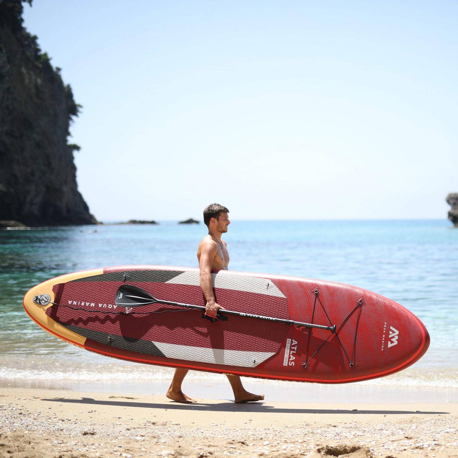 Prancha Paddle Surf - Atlas 12'- 15cm de espessura - Pack de paddle insuflável (SUP) com bomba de alta pressão, paddle, leash e saco de armazenamento incluídos Photo1