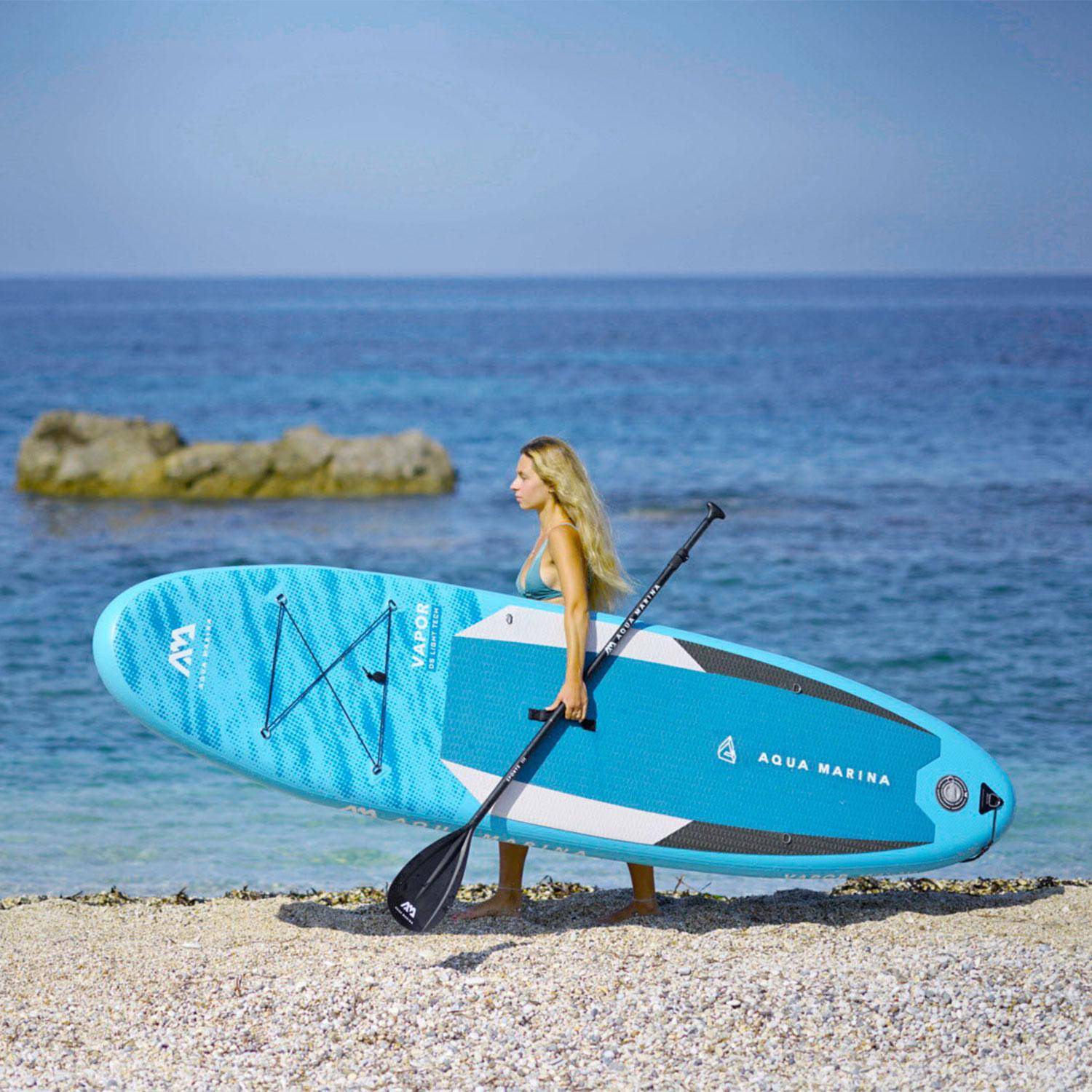 10'4'' opblaasbaar Stand Up Paddle Vapor pack met hogedrukpomp, leash, paddle en draagtas Photo1