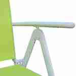 Ensemble Naevia 1 table et 8 fauteuils en aluminium et textilène Photo5