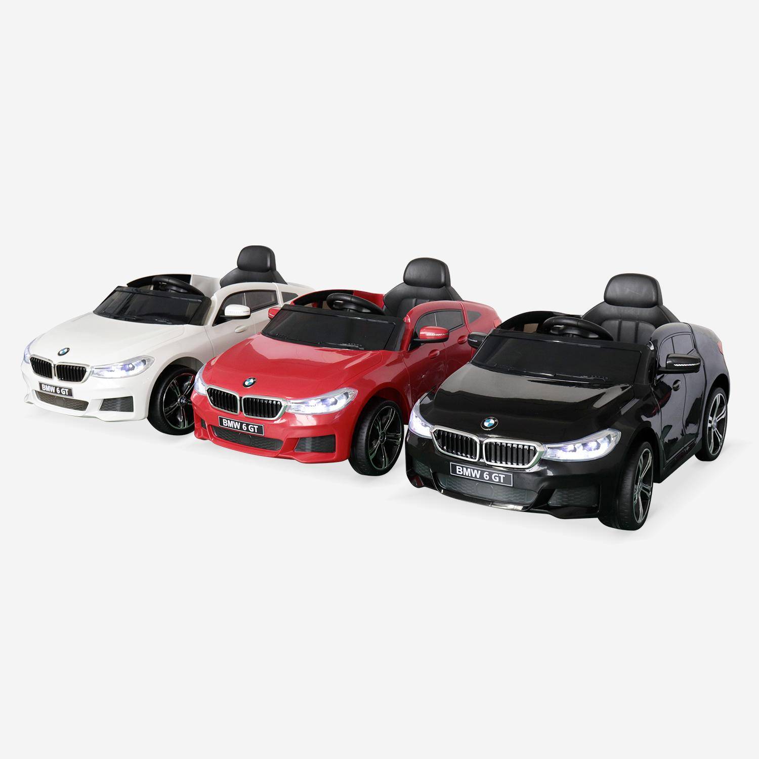 BMW GT6 Gran Turismo zwart, elektrische auto 12V, 1 plaats, cabriolet voor kinderen met autoradio en afstandsbediening Photo8