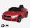 BMW GT6 Gran Turismo rood, elektrische auto 12V, 1 plaats, cabriolet voor kinderen met autoradio en afstandsbediening