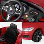 BMW GT6 Gran Turismo rojo, coche eléctrico 12V, 1 plaza, descapotable para niños con autorradio y mando a distancia Photo5