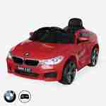BMW GT6 Gran Turismo rojo, coche eléctrico 12V, 1 plaza, descapotable para niños con autorradio y mando a distancia Photo1