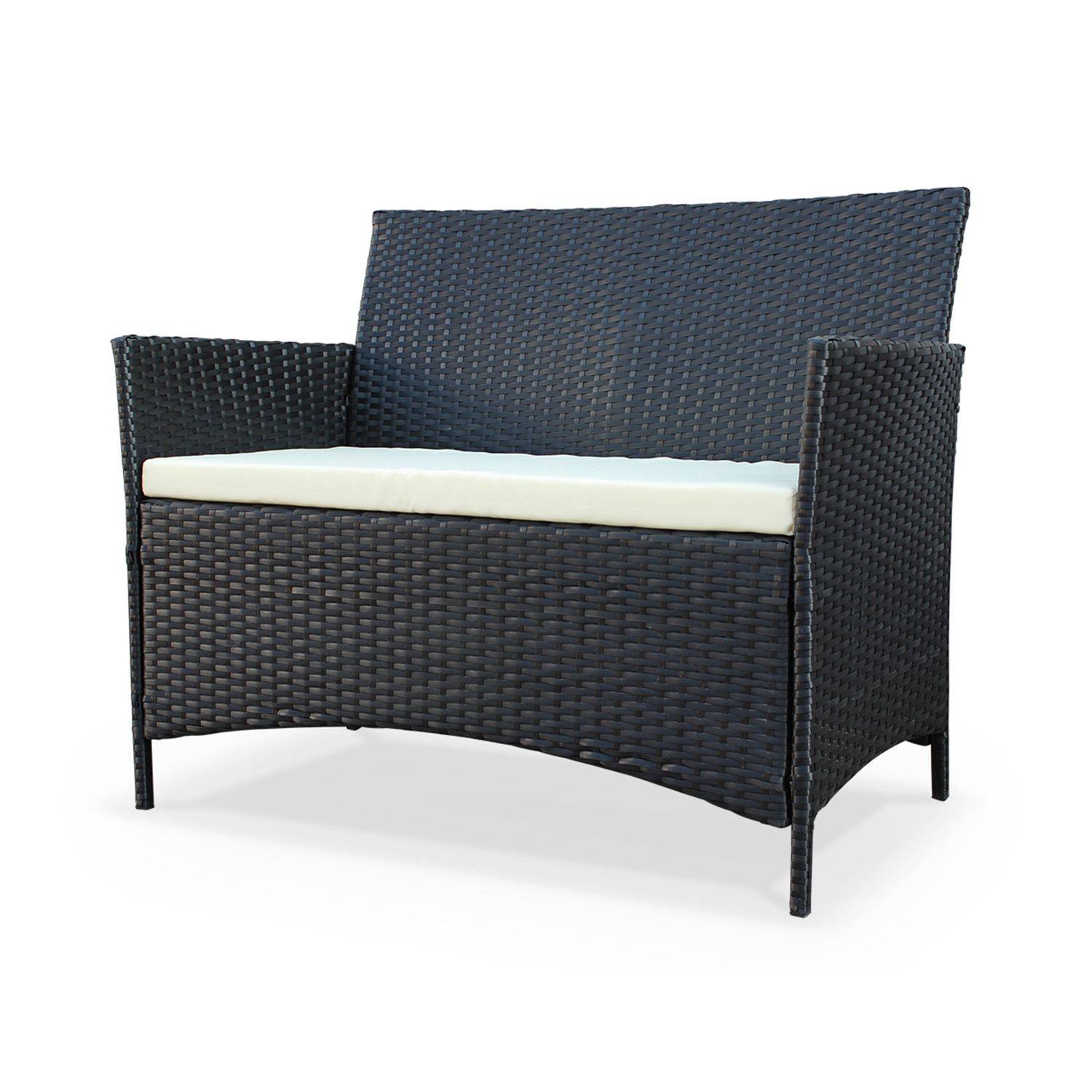 Moltes: 4-seater garden sofa set, black / off-white Photo4