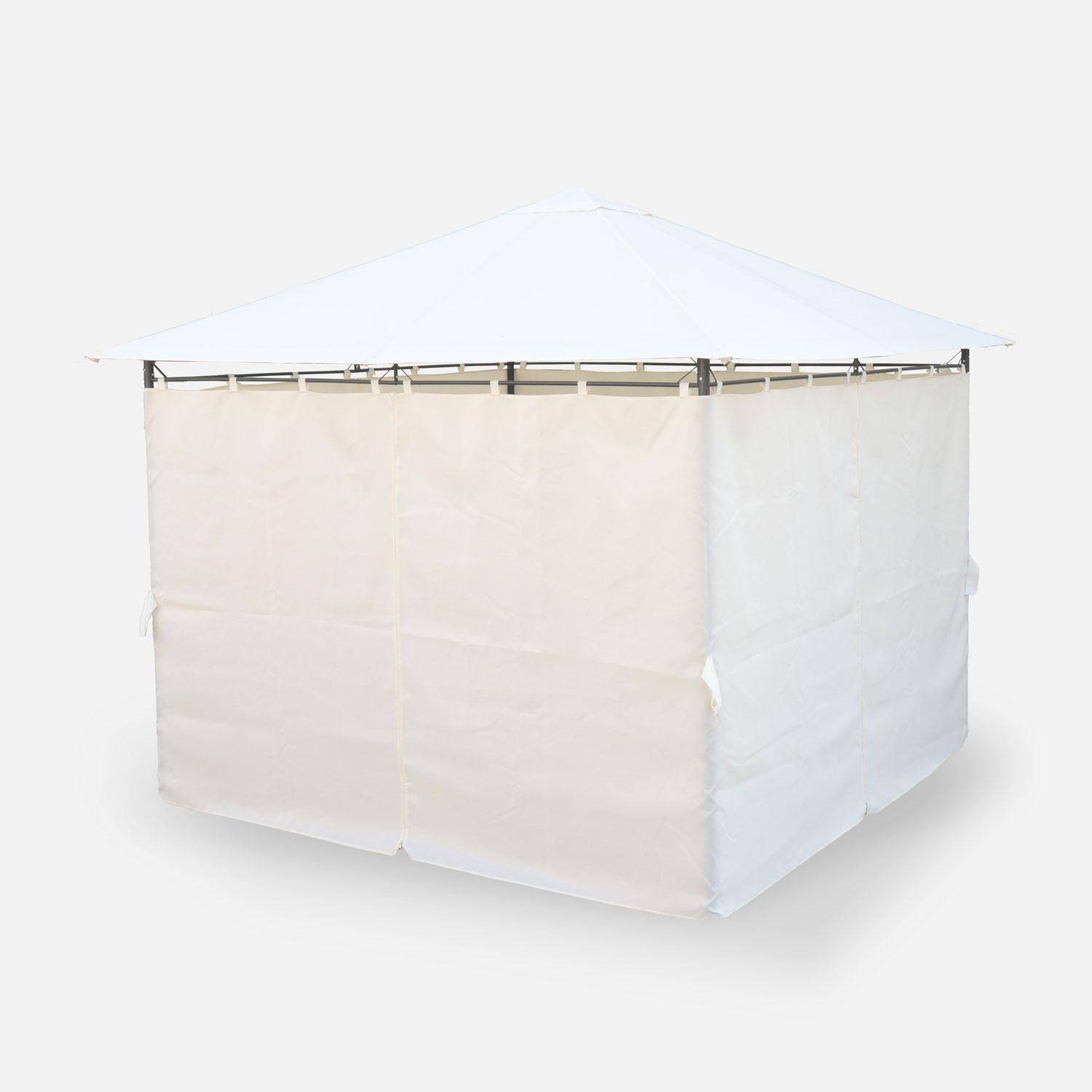 Pergolato 3x3 m - Elusa - Pergola con tende, tenda da giardino, barnum, tensostruttura, ricevimento Photo3