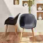Set van twee stoelen CELEBES, Scandinavische stijl, acacia en geïnjecteerde hars, interieur/exterieur Photo2